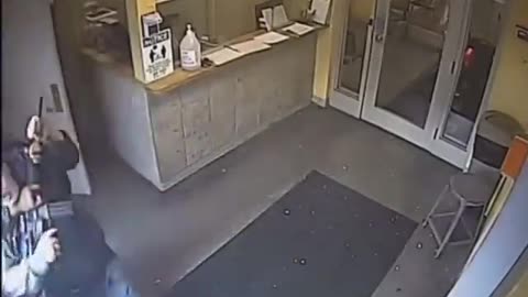 Bystander saves the day when a man tries to shoot up a methadone clinic.