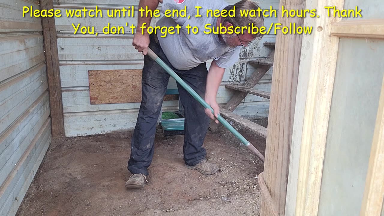 A deep clean of the first chicken pen