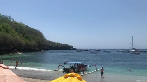 Private beach for guests at AYANA Hotel Resort