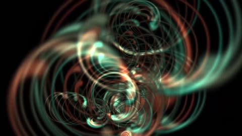 Orange Teal Swirl Loop.Motion Graphic video. Visual Effect video. Motion Backdrop.