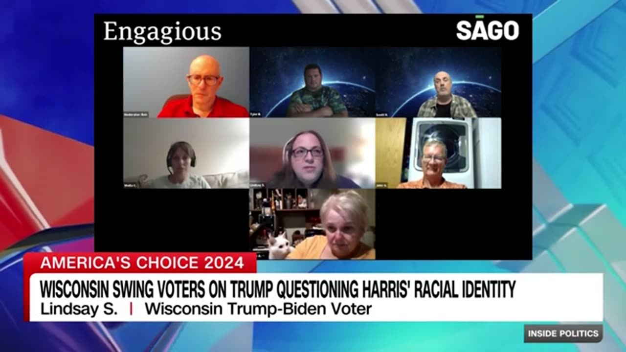 Crucial swing voters react to Trump's remark about Harris race