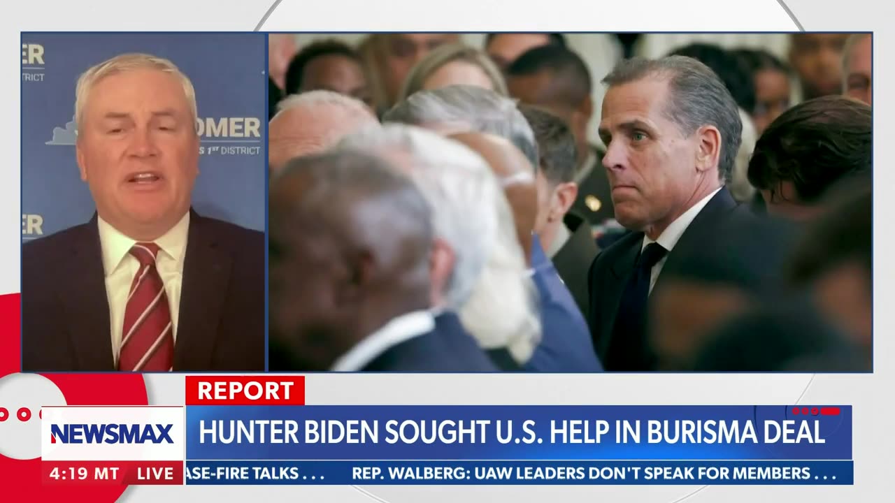 'Disturbing': Hunter Biden linked to State Dept. | Rep James Comer