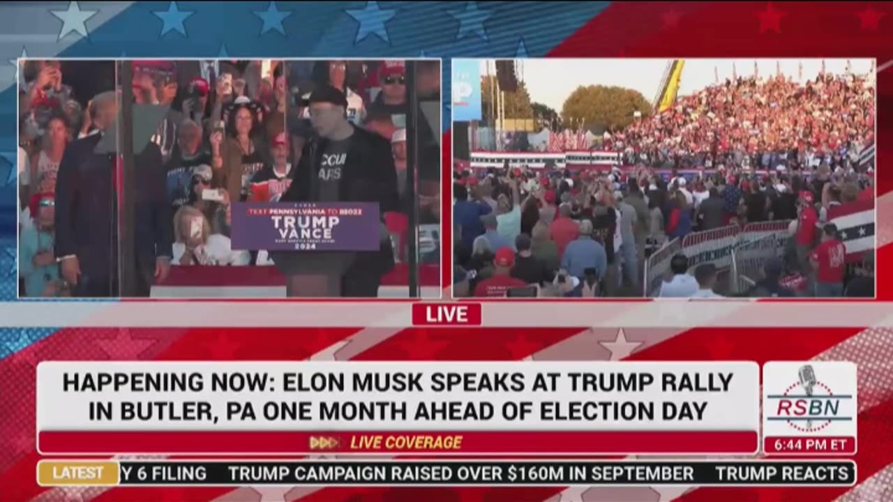 Good Stuff ! Elon Musk at campaign rally.