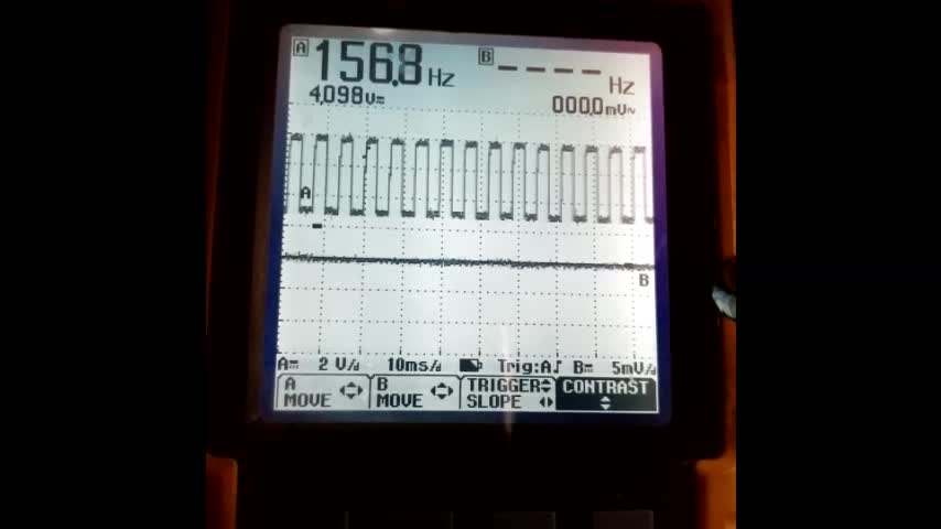 Maserati QP-S HVAC Blower in action with Fluke O-Scope showing PWM