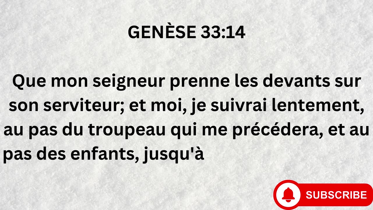 "Réconciliation et Bénédictions: Jacob et Ésaü se réconcilient" GENÈSE 33:1-20.