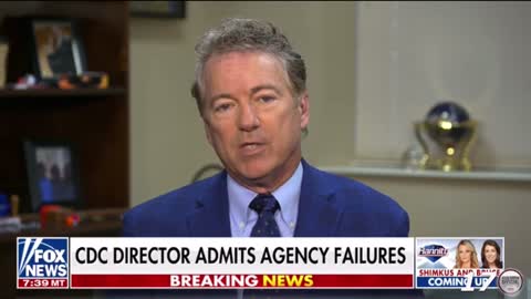 Rand Paul: It’s about time the CDC admits their failures.