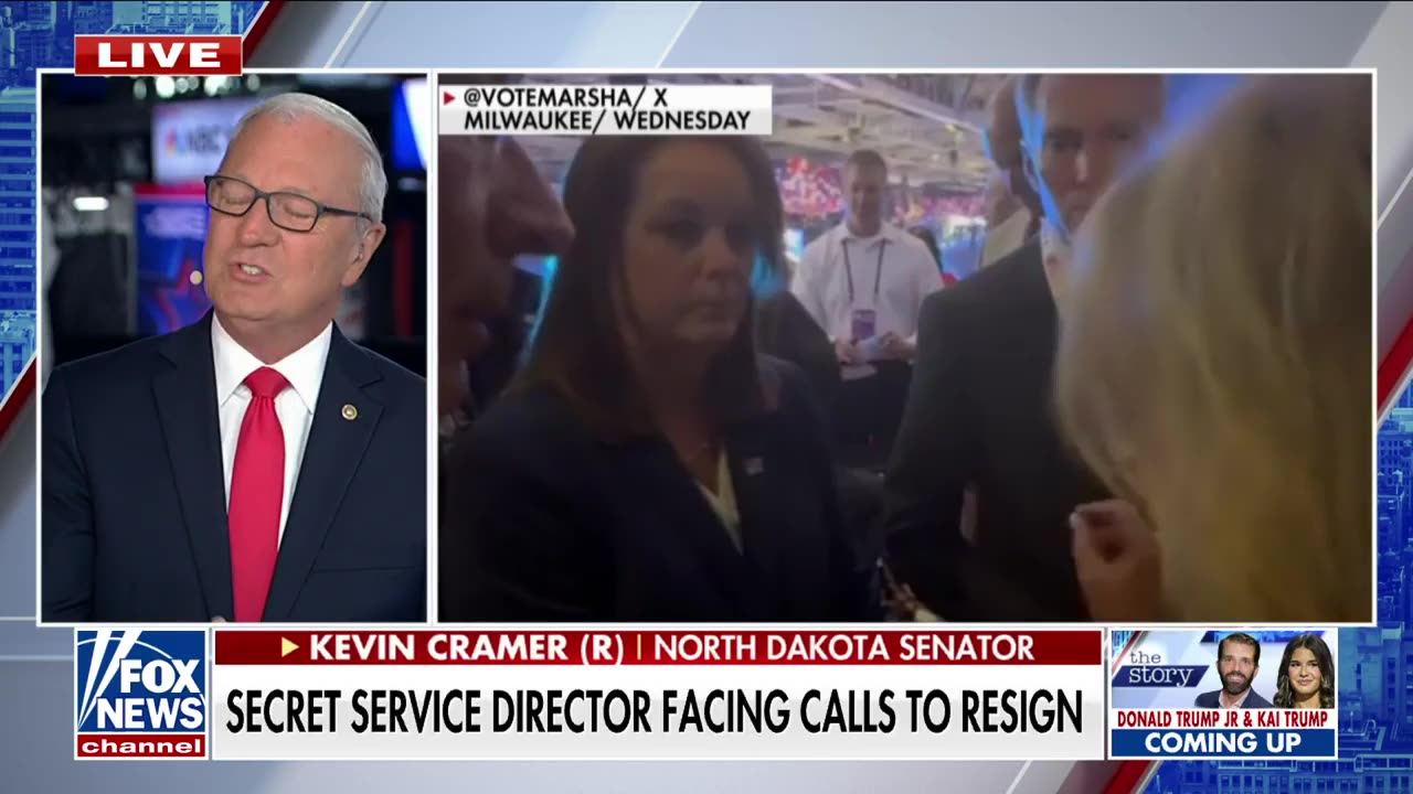 "Secret Service Director's 'Very Peculiar Behavior' at RNC Stuns Sen. Kevin Cramer"