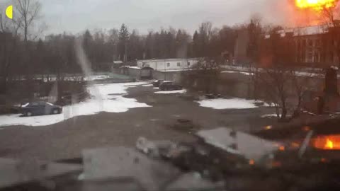 The explosion at the Kiev TV tower