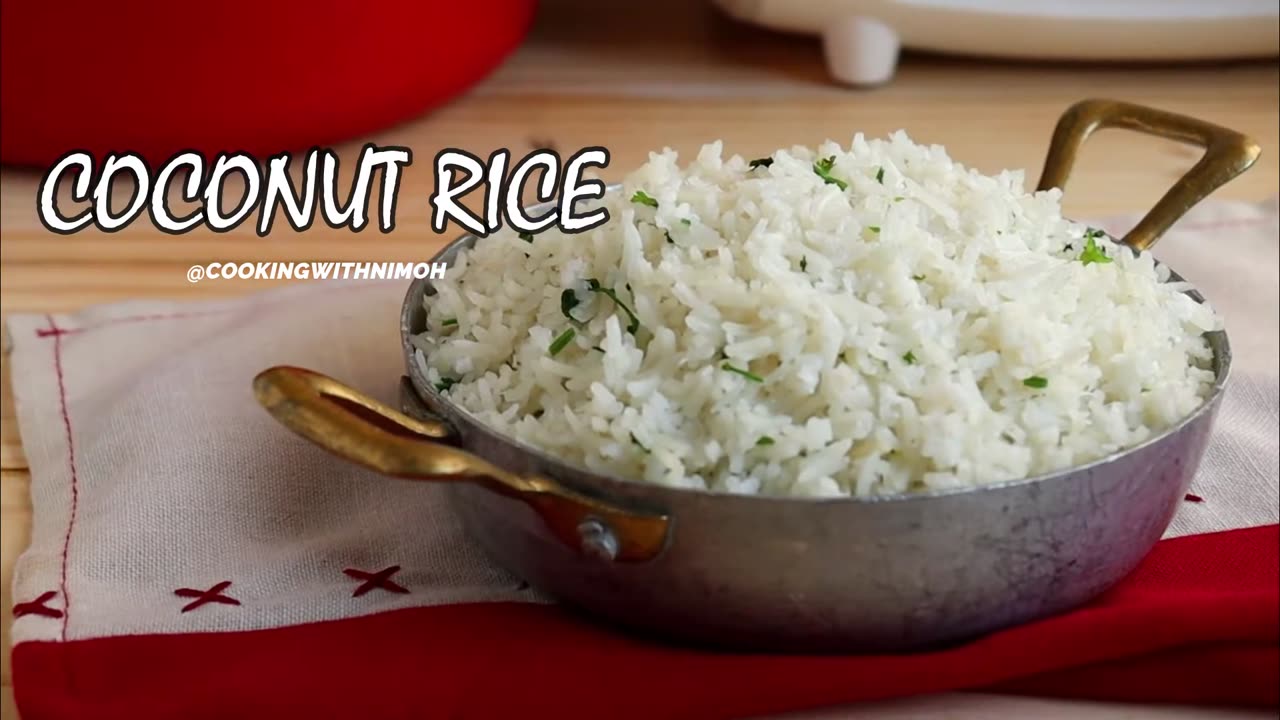 TASTY COCONUT RICE _ How to make Delicious Flavourful Coconut Rice _ Wali @cookingwithnimoh