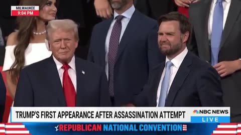 WATCH_ Trump makes first appearance at RNC after assassination attempt NBC News