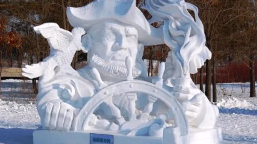 BEAUTIFUL SNOW & ICE SCULPTURES