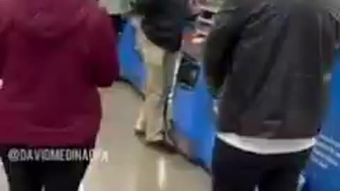 COWARDLY Mask-hole takes photo of MINOR CHILD in store, Daddy CONFRONTS HIM!