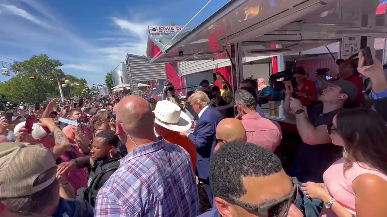 08/12/2023 President Trump Receives Warm Welcome at Iowa State Fair