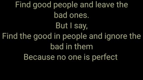 No one is perfect