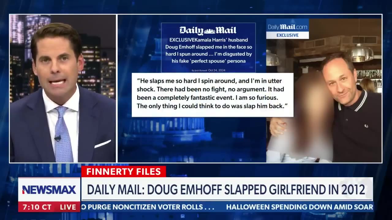 Dems, media won't acknowledge woman accusing Doug Emhoff of abuse