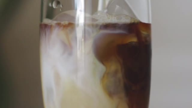 Ice coffee with milk