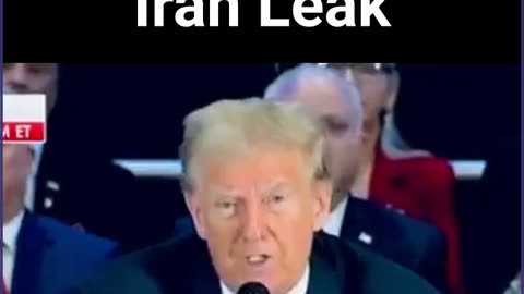 Trump Reacts To Iran Leak