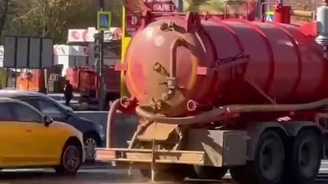Malfunctioning septic truck