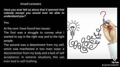 Have you ever felt alone that it seemed that nobody except you would ever be able to understand you?