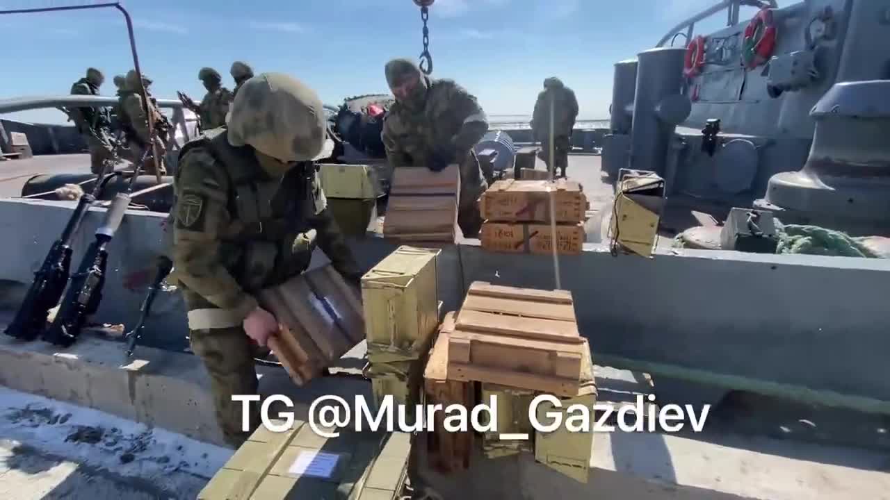 Ship full of confiscated weapons.America stop sending weapons to Ukraine!