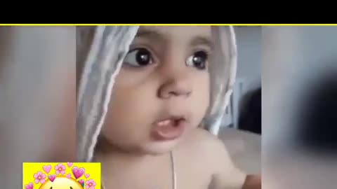 A cute little baby funy video