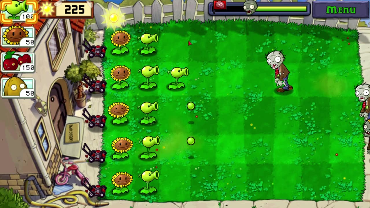 lvl 3 of plants vs zombies