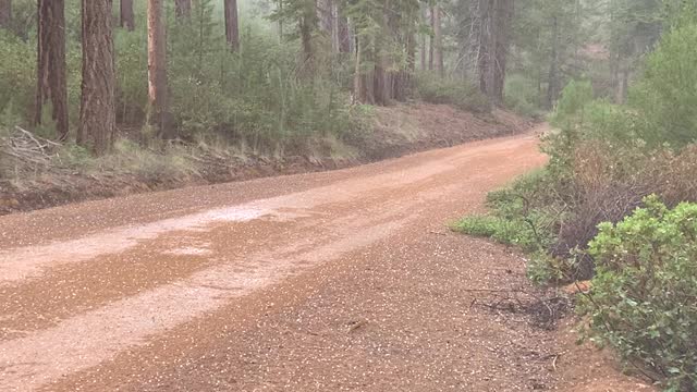 Hailed on us while our on the ATV RZR