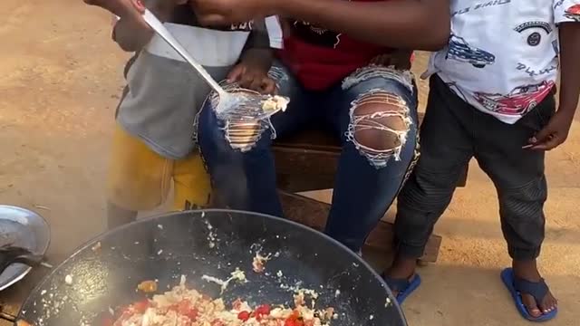 Cooking food Afrika