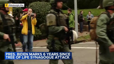 Biden marks anniversary of Pittsburgh synagogue attack that killed 11