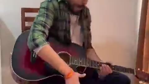 Boy with guitar experience