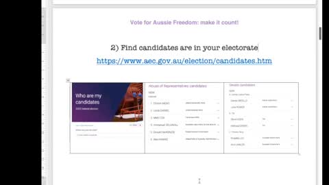 Aussie Federal Elections 2022 - how to vote for freedom