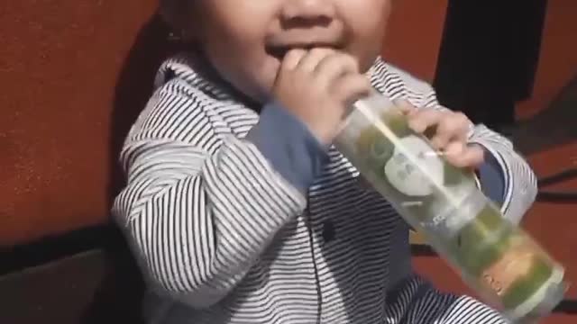 cute baby girl laugh