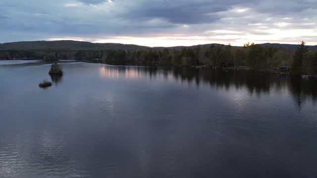 RIVER WATER AERIAL VIDEO FOOTAGE