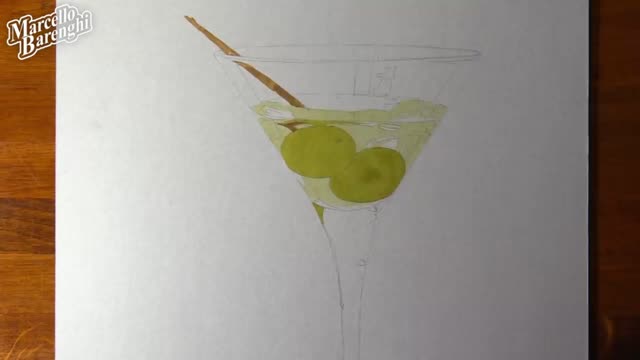 Draw A 3D Martini Picture