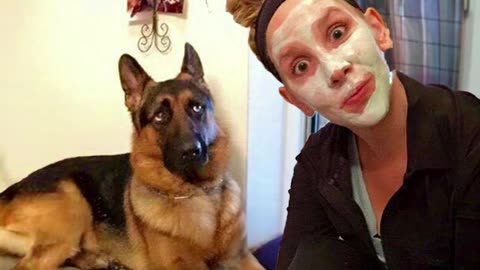 When your dog gives you the side eye 😄