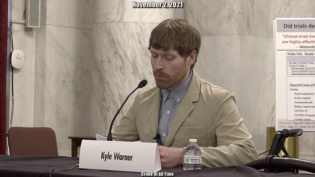 Sen. Ron Johnson- COVID VACCINE INJURED Kyle Warner TESTIMONY