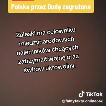 Polska przez Dudę zagrożona