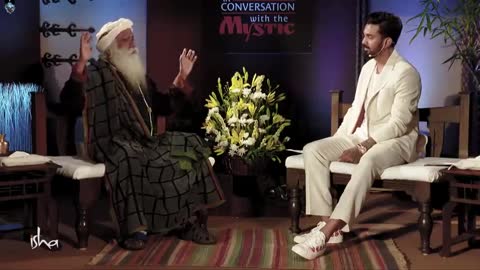 K l Rahul with Sadhguru