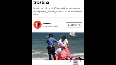 Malori improvvisi dal 29 agosto al 2 settembre 2024.