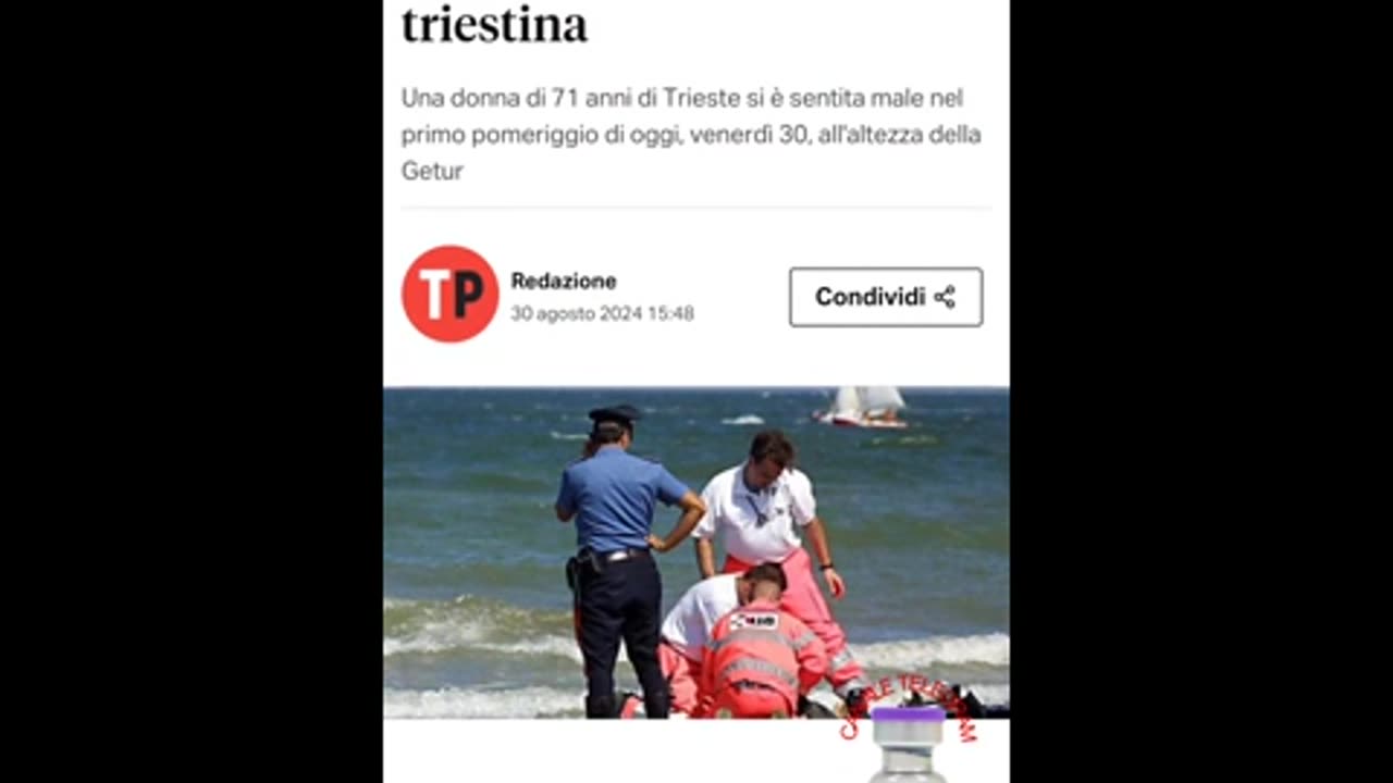 Malori improvvisi dal 29 agosto al 2 settembre 2024.