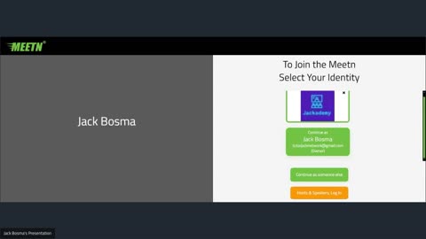 EVENT: Jack Bosma: MEETN Affiliate