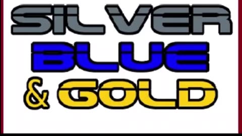 Silver, blue and gold