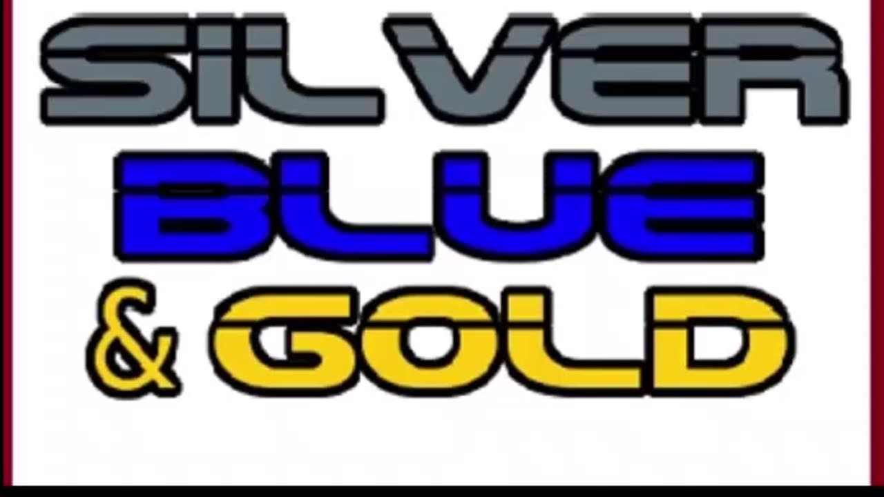Silver, blue and gold