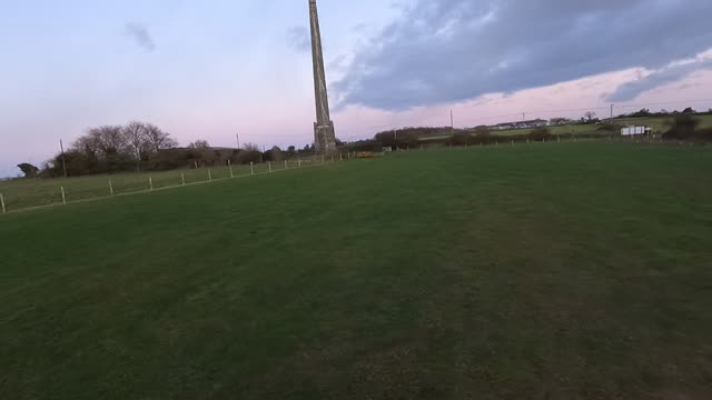 Panning into the original Nelson's column. Portadown hill. GoPro