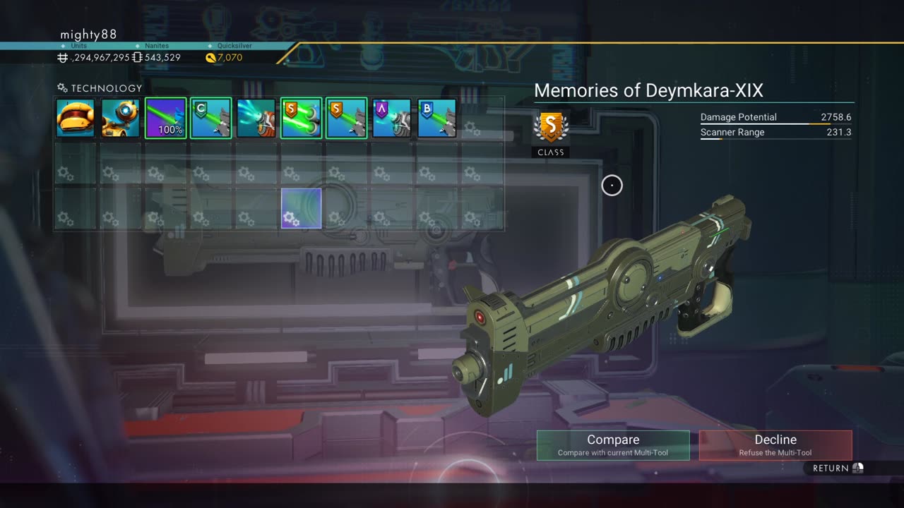 No Man's Sky - Memories of Deymkara - XIX S Class Multi Tool