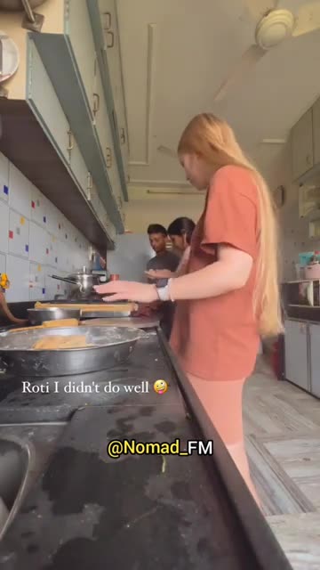 Russian girl learned how to cook Indian food #shorts