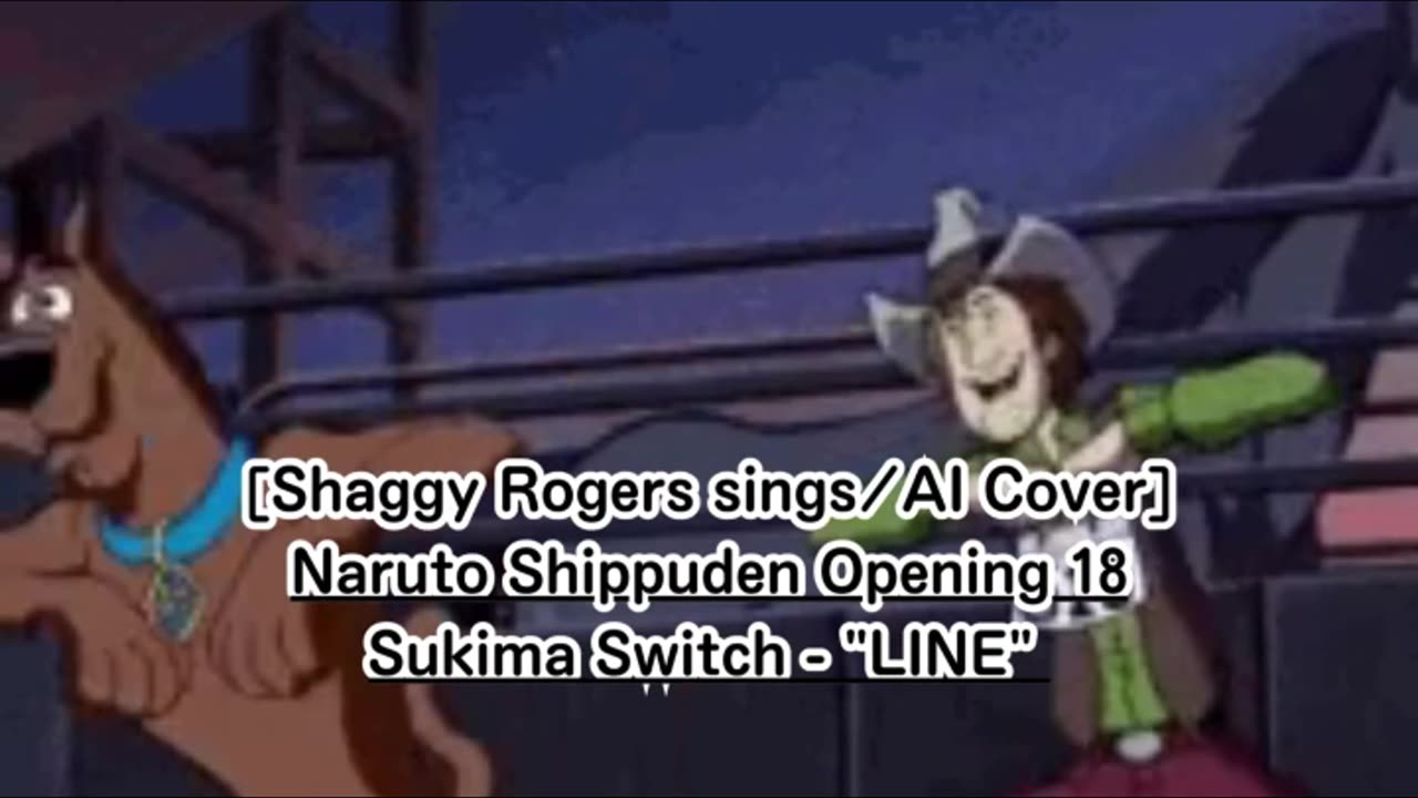 [Shaggy Rogers sings/AI Cover] Naruto: Shippuden Opening 18 | Sukima Switch - "LINE"