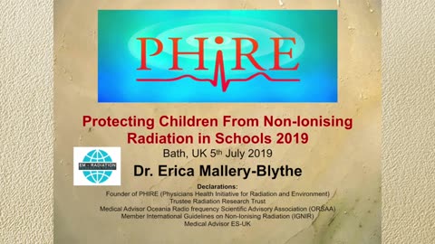 Dr. Erica Mallery-Blythe, Protecting Children From Non-Ionising Radiation in Schools