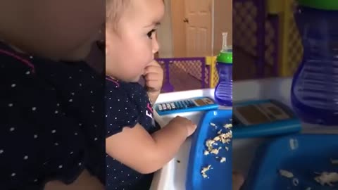 funny baby makes problem