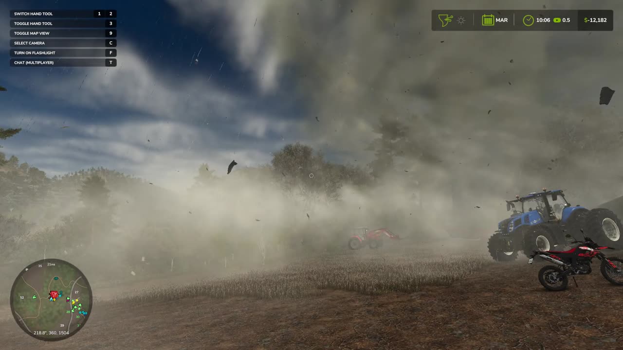 Kendrick's Farm gets wrecked by a Tornado